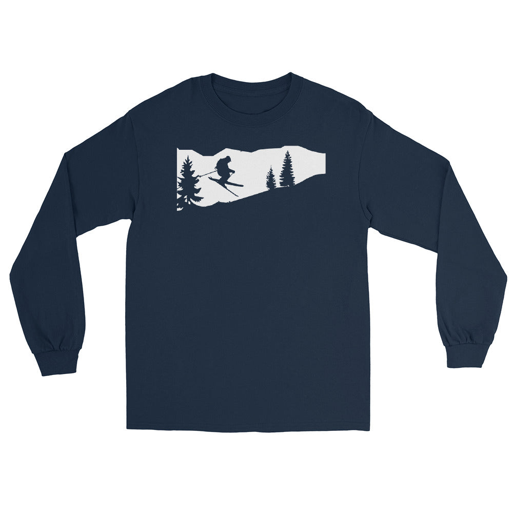 Skifahren - (51) - Herren Longsleeve klettern ski xxx yyy zzz Navy