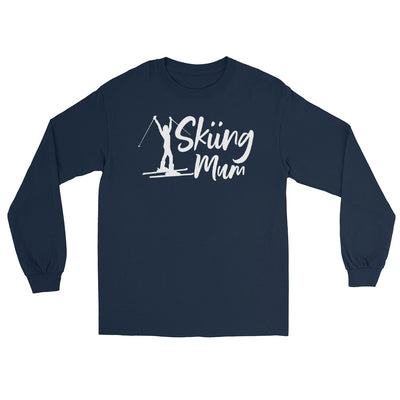 Skifahren Mum - Herren Longsleeve klettern ski xxx yyy zzz Navy