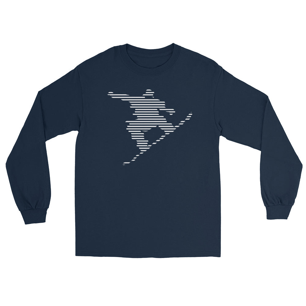 Snowboarding - Herren Longsleeve snowboarden xxx yyy zzz Navy