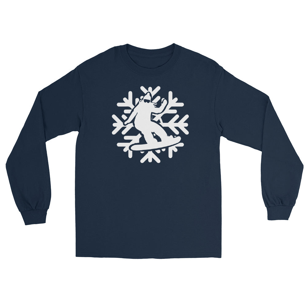 Snowflake - Snowboarding - Herren Longsleeve snowboarden xxx yyy zzz Navy