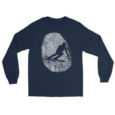 Thumb Print - Skifahren - Herren Longsleeve klettern ski xxx yyy zzz Navy