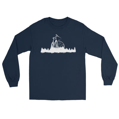 Bäume - Radfahren - Herren Longsleeve fahrrad xxx yyy zzz Navy