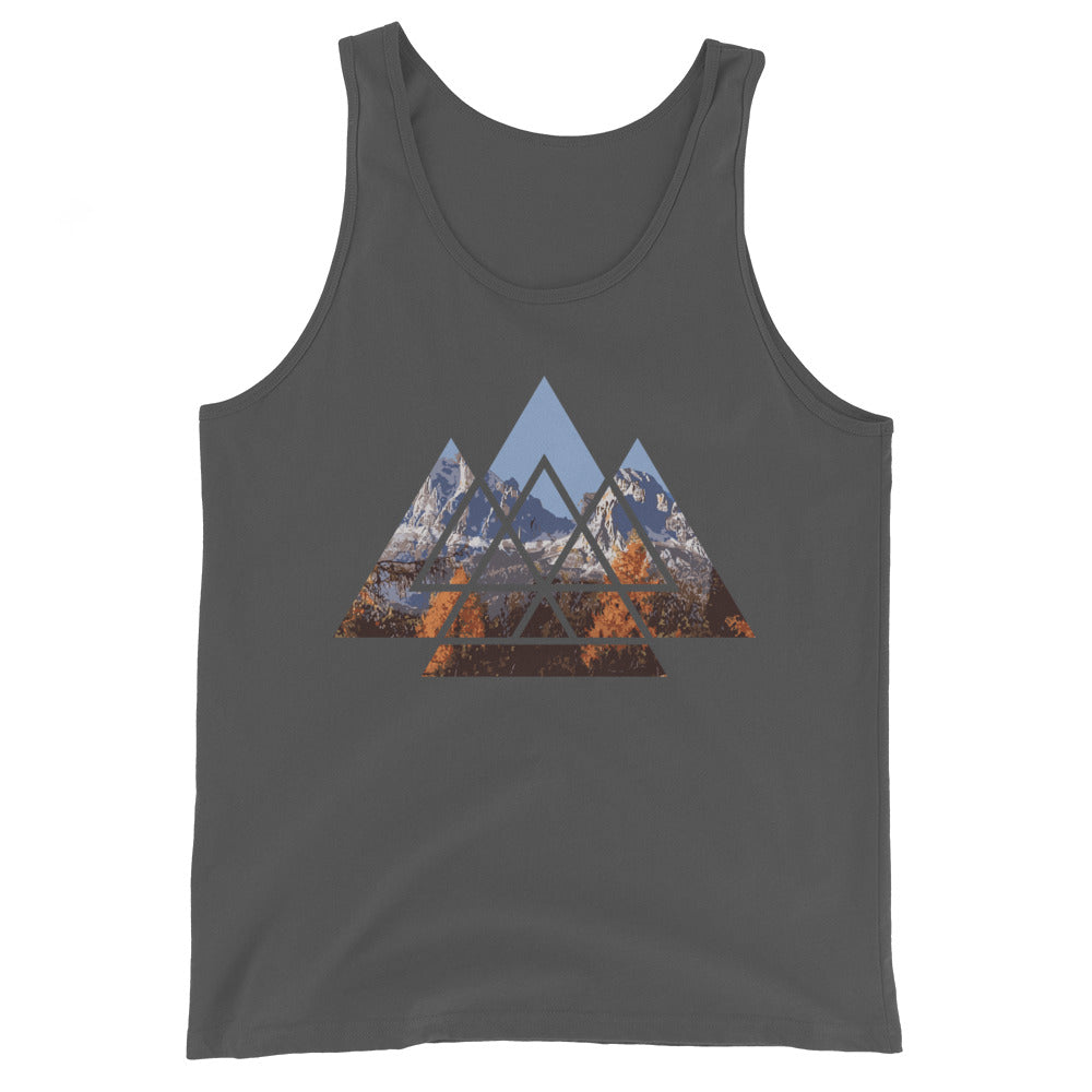 Berge Abstrakt - Herren Tanktop berge wandern Asphalt