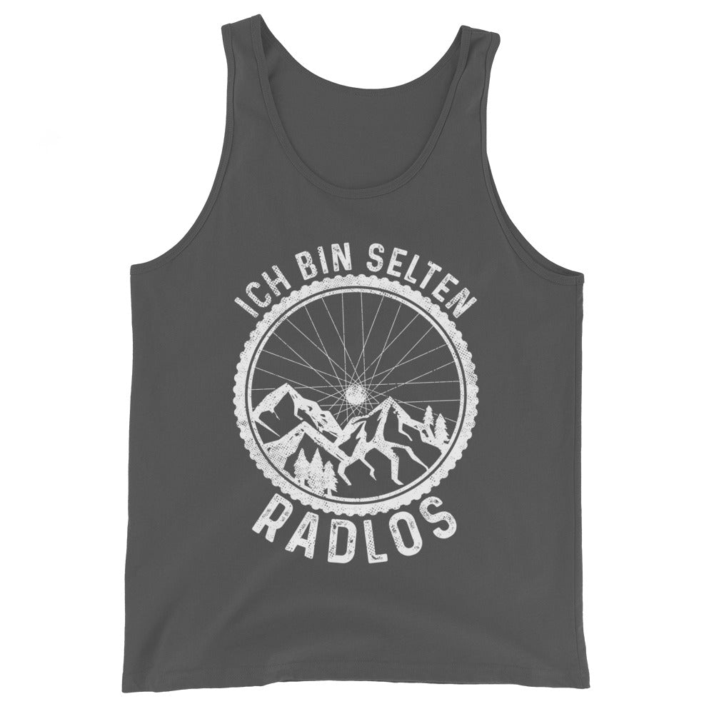 Ich bin selten radlos - Herren Tanktop fahrrad mountainbike Asphalt