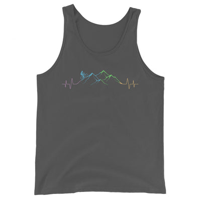 Mountainbiker auf Berg - Herren Tanktop mountainbike Asphalt