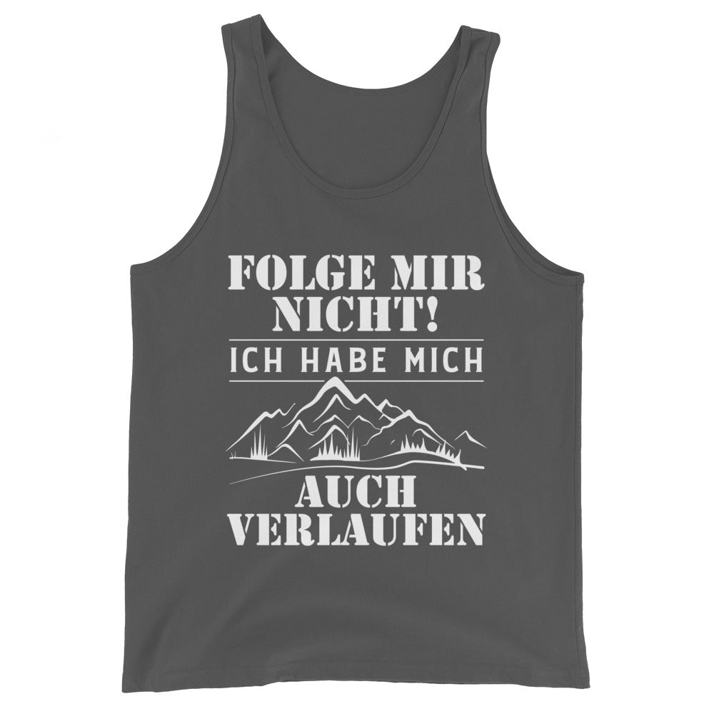 Folge mir nicht - Herren Tanktop wandern Asphalt