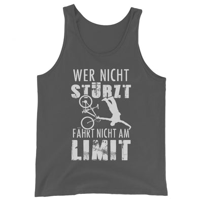 Wer nicht stürzt - fährt nicht am Limit - Herren Tanktop mountainbike Asphalt