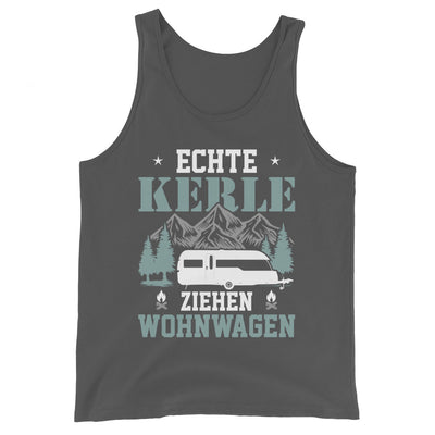 Echte Kerle ziehen Wohnwagen - Herren Tanktop camping Asphalt