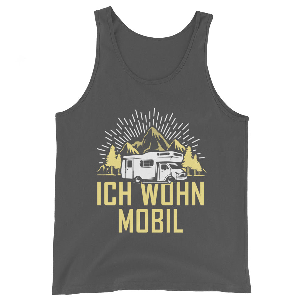 Ich wohn mobil - Herren Tanktop camping xxx yyy zzz Asphalt