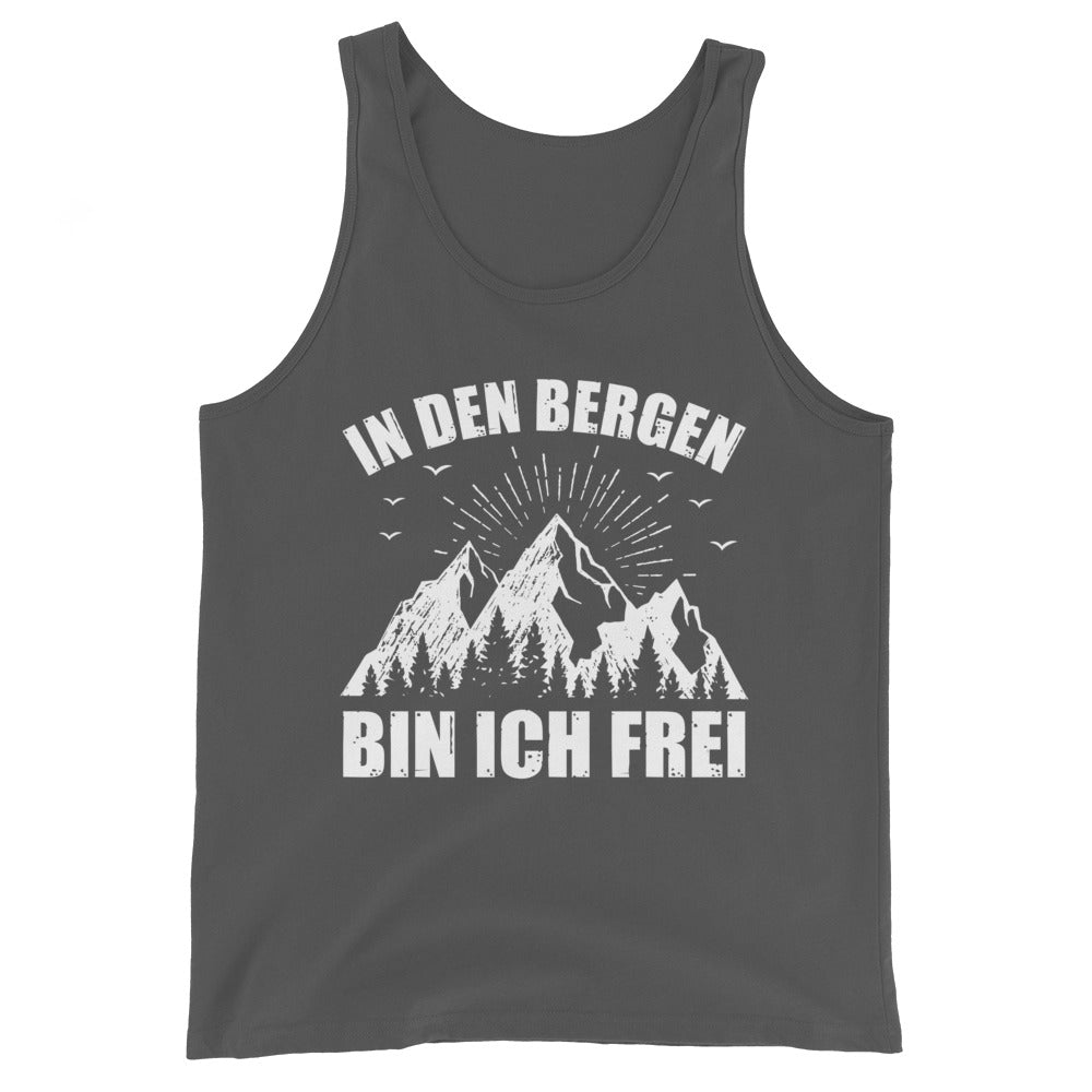 In Den Bergen Bin Ich Frei - Herren Tanktop berge xxx yyy zzz Asphalt