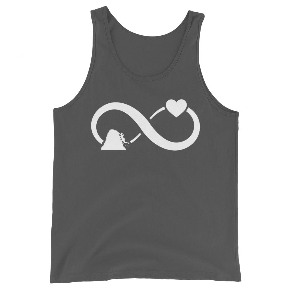 Infinity Heart and Climbing 1 - Herren Tanktop klettern xxx yyy zzz Asphalt