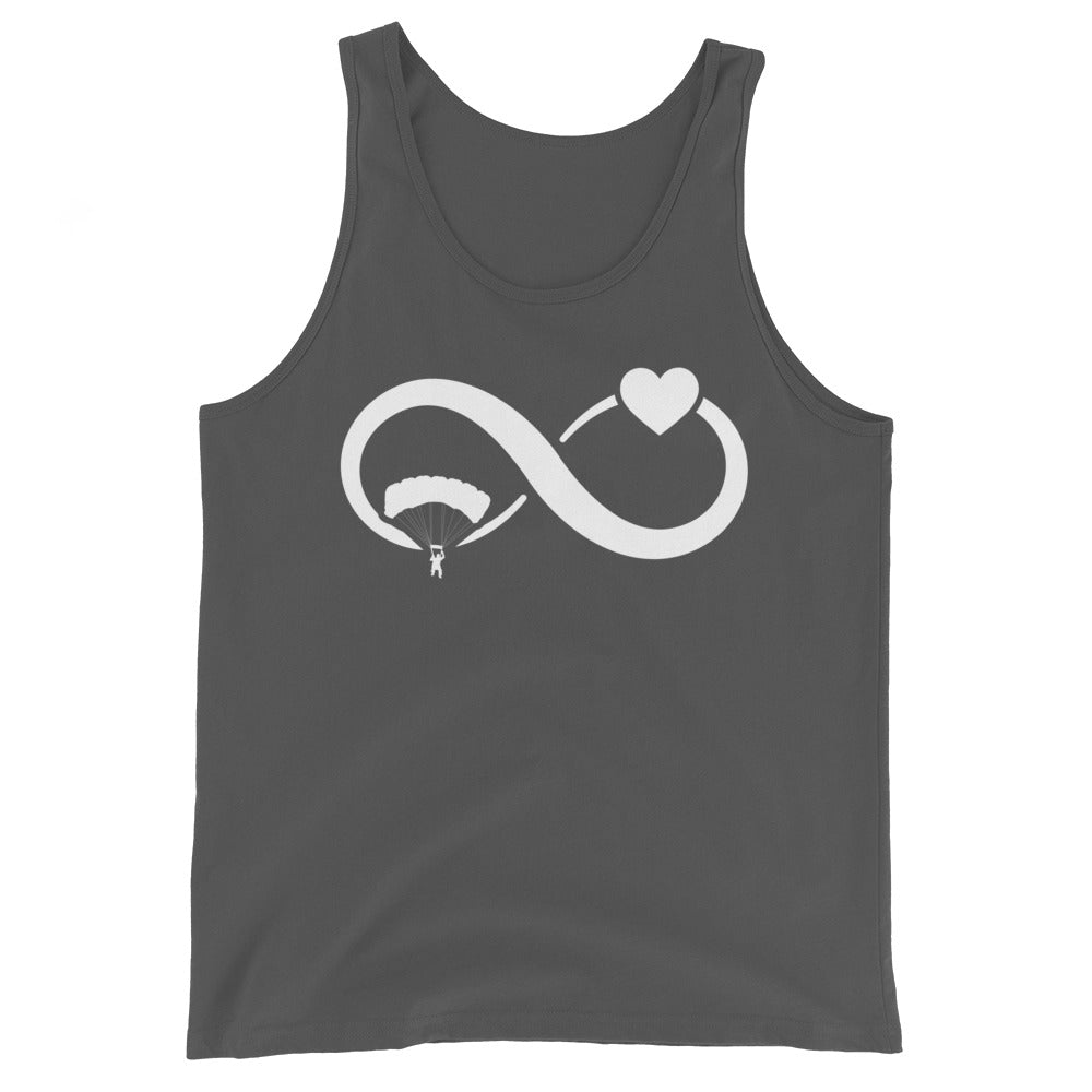 Infinity Heart and Paragliding - Herren Tanktop berge xxx yyy zzz Asphalt