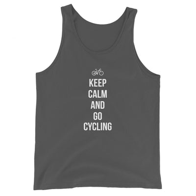 Keep calm and go cycling - Herren Tanktop fahrrad xxx yyy zzz Asphalt