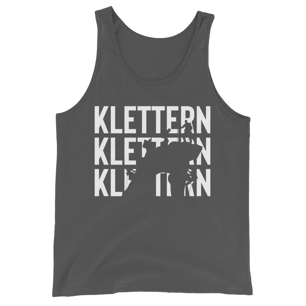 Klettern - Herren Tanktop klettern xxx yyy zzz Asphalt