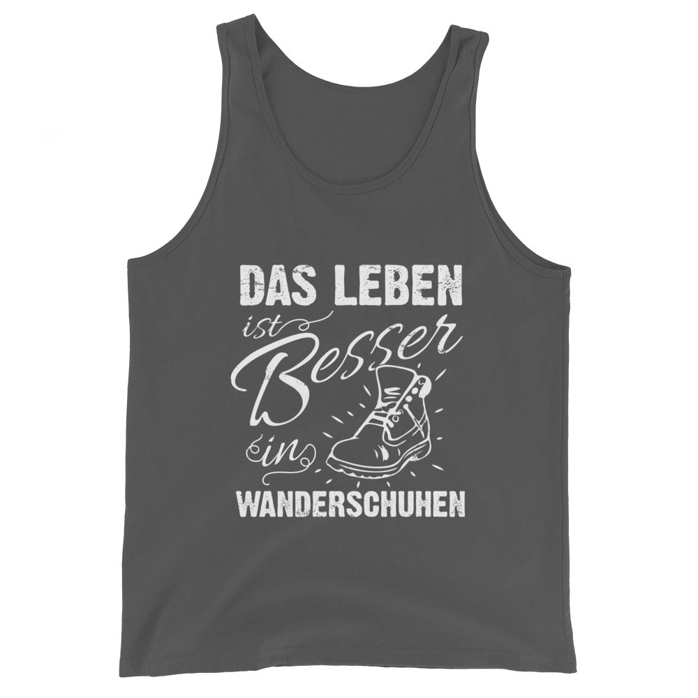 Leben besser in Wanderschuhen - Herren Tanktop wandern xxx yyy zzz Asphalt