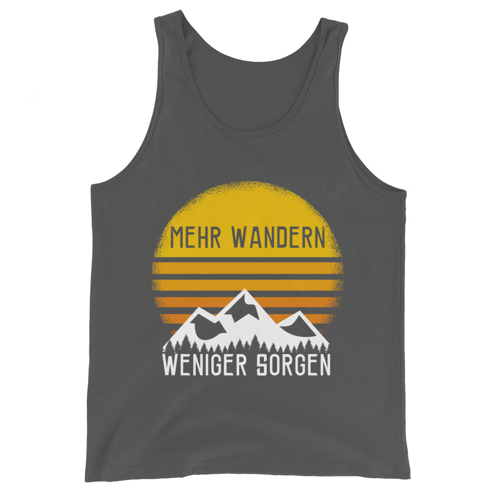 Mehr Wandern weniger Sorgen - Herren Tanktop wandern xxx yyy zzz Asphalt