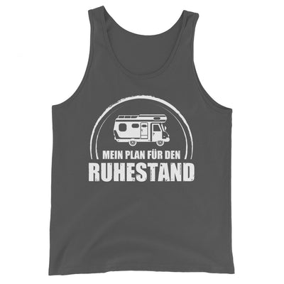 Mein Plan Fur Den Ruhestand - Herren Tanktop camping xxx yyy zzz Asphalt