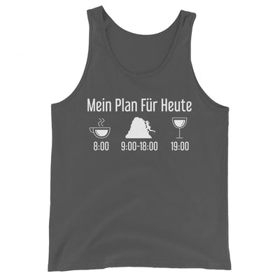 Mein Plan Für Heute - Herren Tanktop klettern xxx yyy zzz Asphalt