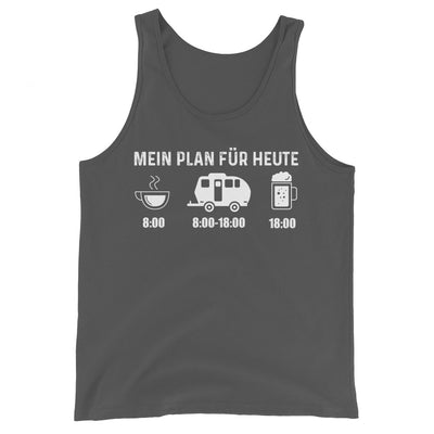 Mein Plan Für Heute 2 - Herren Tanktop camping xxx yyy zzz Asphalt