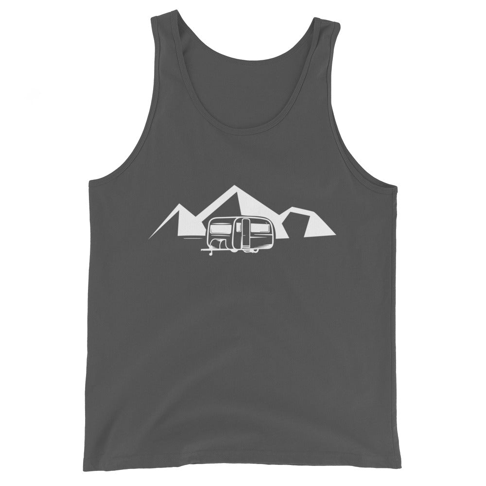 Berge - Camping Caravan - Herren Tanktop camping xxx yyy zzz Asphalt