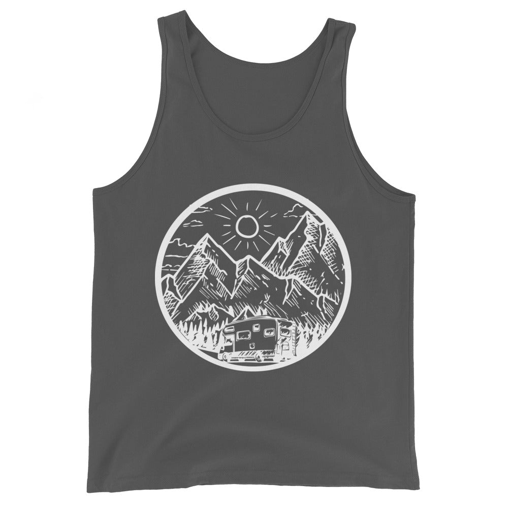 Berge - Camping Van - (12) - Herren Tanktop camping xxx yyy zzz Asphalt