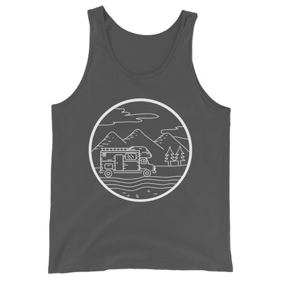 Berge - Camping Van - (13) - Herren Tanktop camping xxx yyy zzz Asphalt