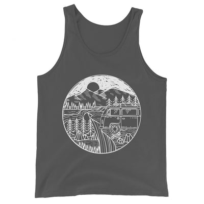 Berge - Camping Van - Herren Tanktop camping xxx yyy zzz Asphalt