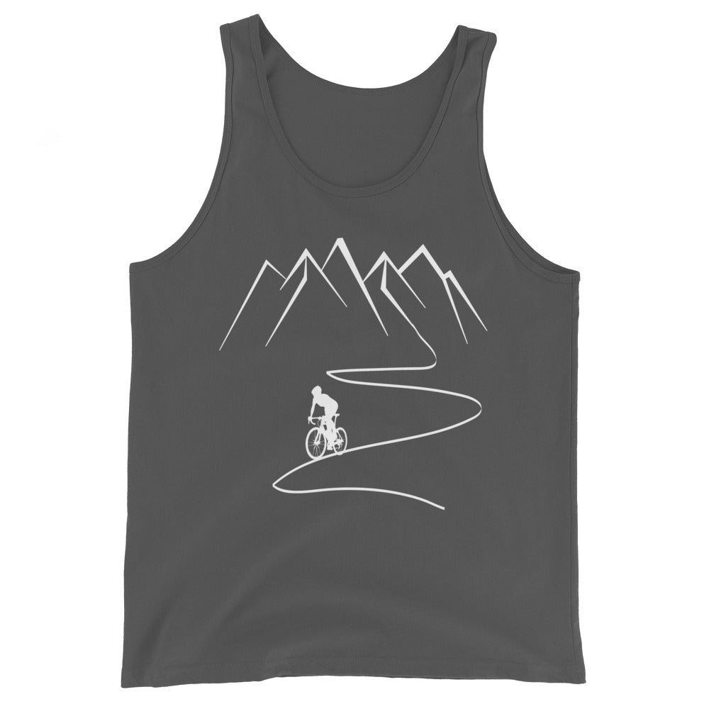 Berge - Kurve Linie - Radfahren - Herren Tanktop fahrrad xxx yyy zzz Asphalt