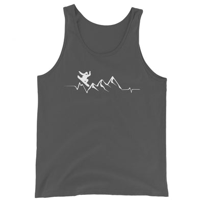 Berge - Herzschlag - Snowboarding - Herren Tanktop snowboarden xxx yyy zzz Asphalt