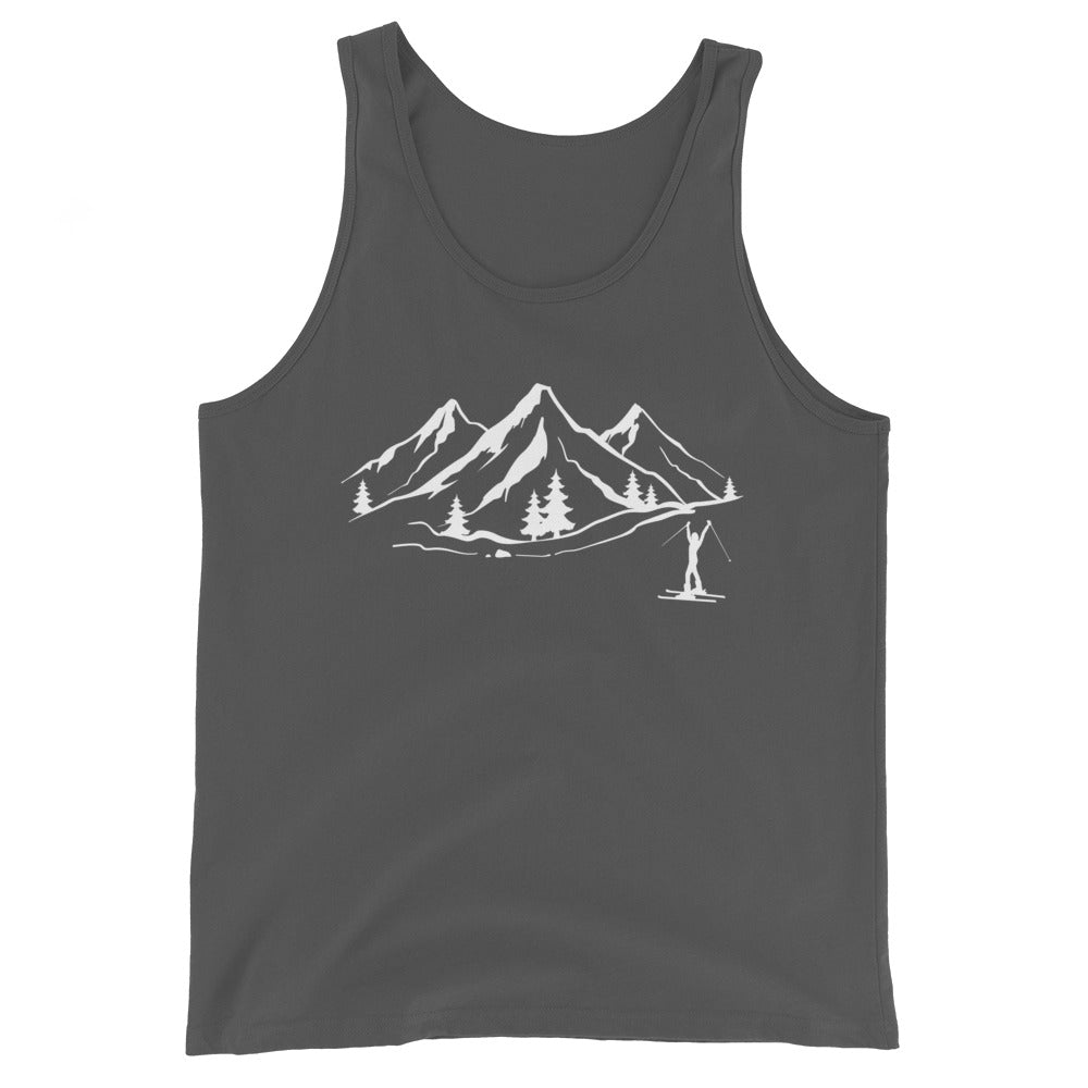 Berge 1 und Skifahren - Herren Tanktop klettern ski xxx yyy zzz Asphalt