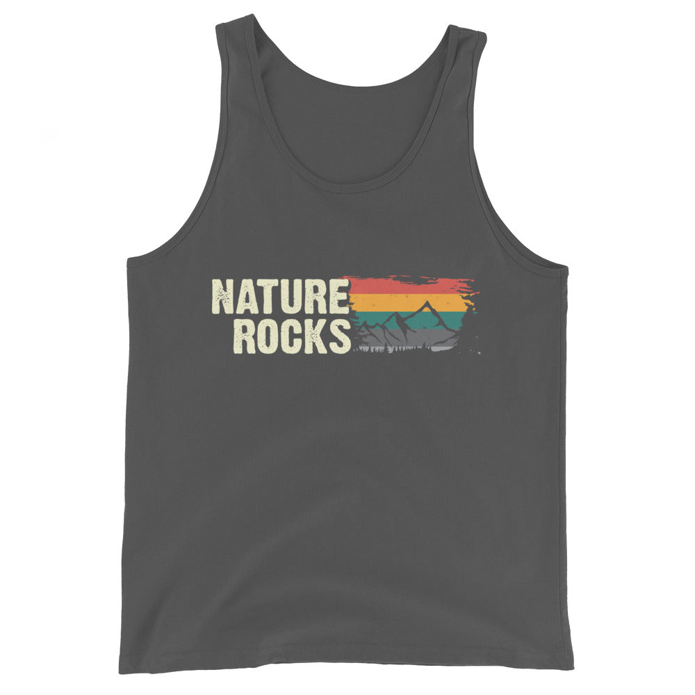 Nature Felsens - Herren Tanktop berge camping wandern xxx yyy zzz Asphalt