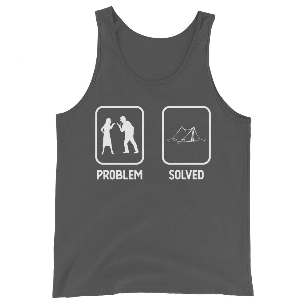 Problem Solved - Camping Tent - Herren Tanktop camping xxx yyy zzz Asphalt