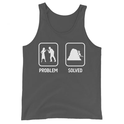 Problem Solved - Frau Klettern - Herren Tanktop klettern xxx yyy zzz Asphalt