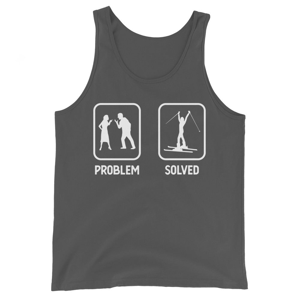 Problem Solved - Frau Skifahren - Herren Tanktop klettern ski xxx yyy zzz Asphalt