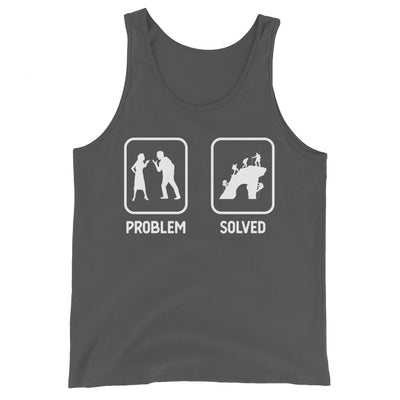 Problem Solved - Mann Klettern - Herren Tanktop klettern xxx yyy zzz Asphalt