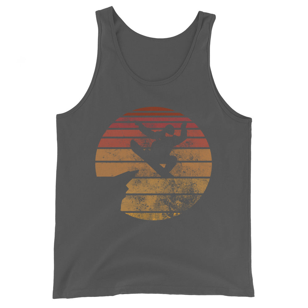 Retro - Snowboarding - Herren Tanktop snowboarden xxx yyy zzz Asphalt