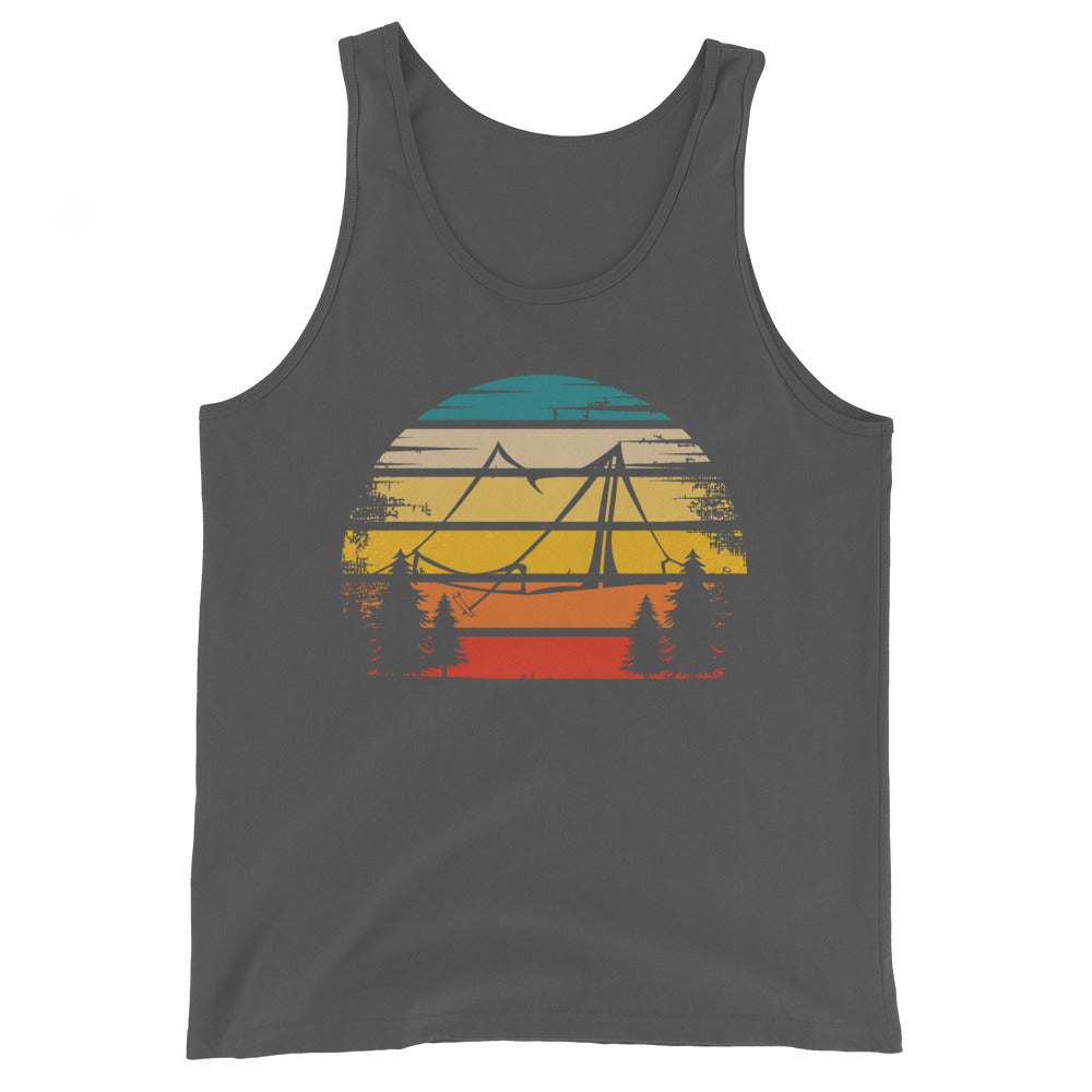 Retro Sonne und Camping - Herren Tanktop camping xxx yyy zzz Asphalt