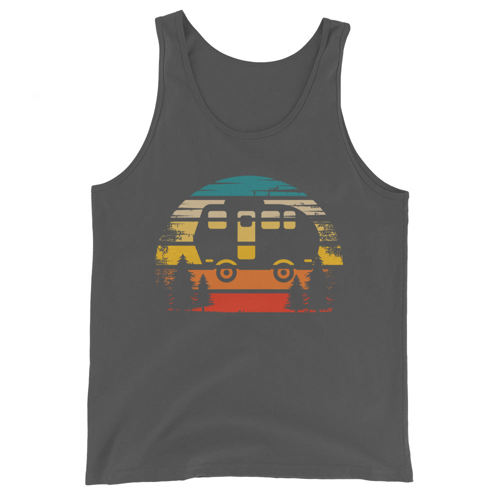 Retro Sonne und Camping - Herren Tanktop camping xxx yyy zzz Asphalt