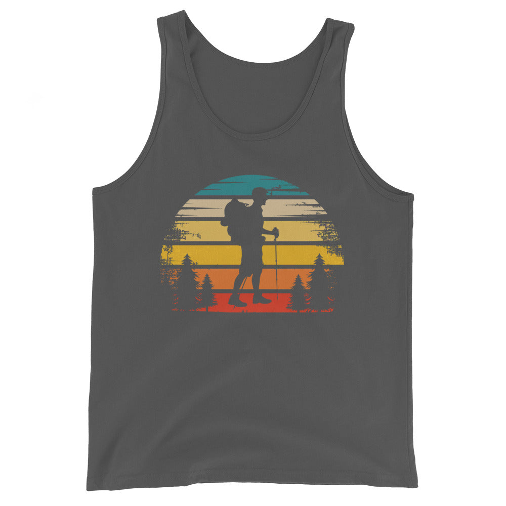 Retro Sonne und Wandern - Herren Tanktop wandern xxx yyy zzz Asphalt