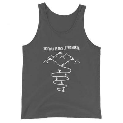 Skifoan is des leiwandste - Herren Tanktop klettern ski xxx yyy zzz Asphalt