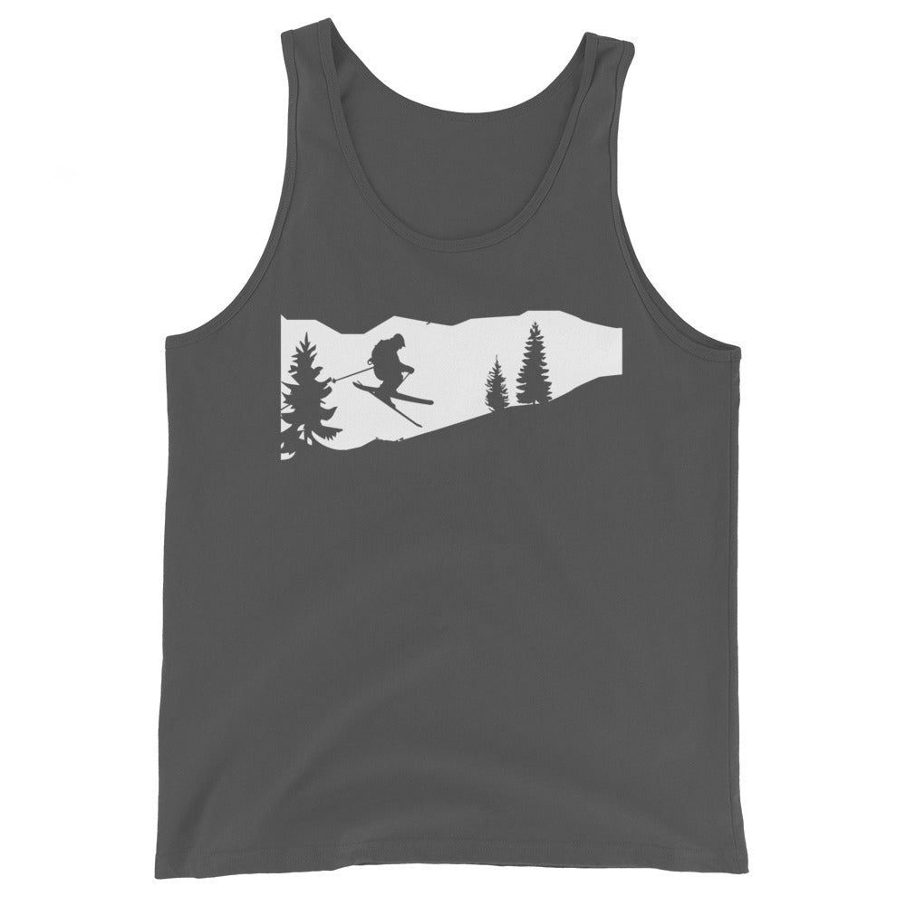 Skifahren - (51) - Herren Tanktop klettern ski xxx yyy zzz Asphalt