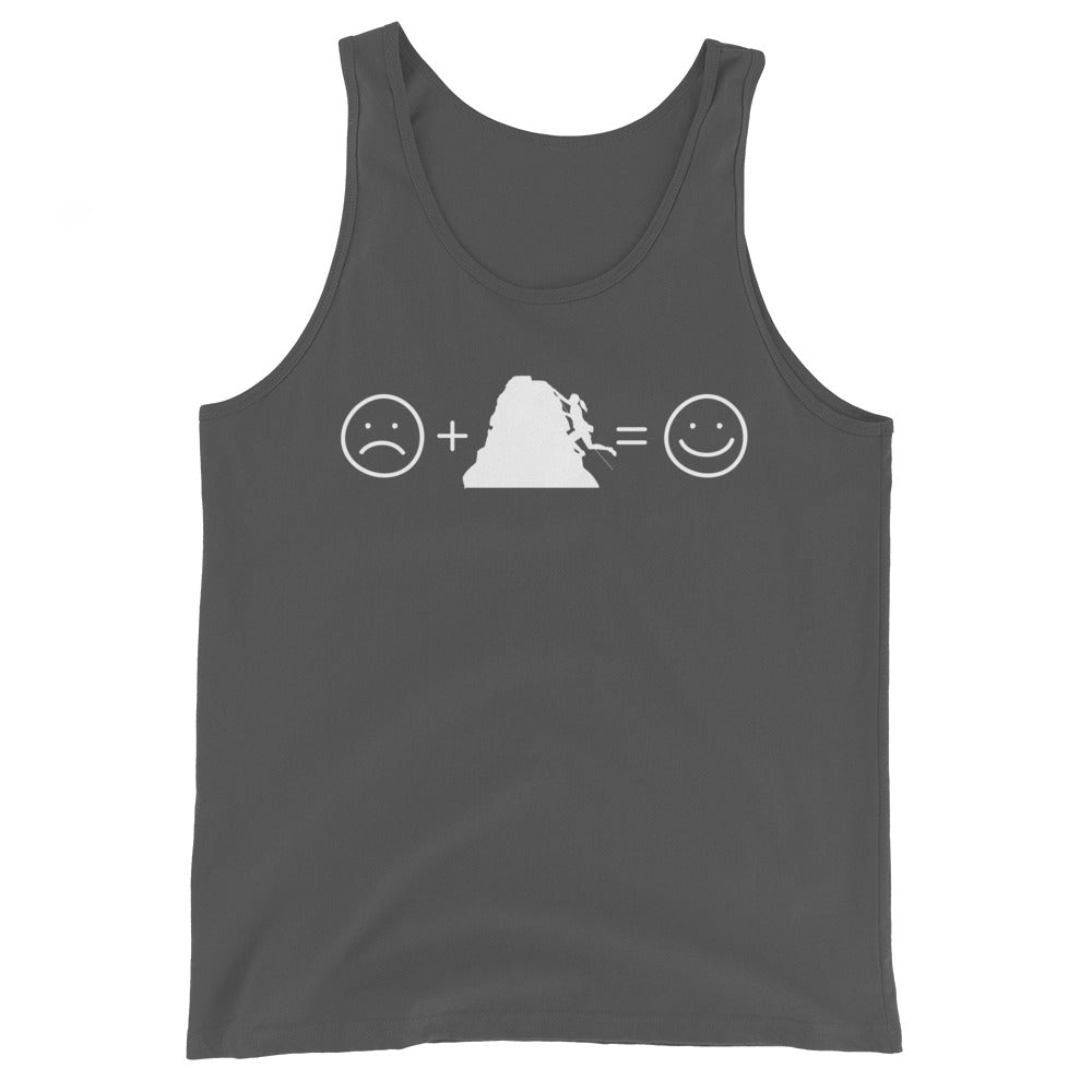 Lächelndes Gesicht und Klettern - Herren Tanktop klettern xxx yyy zzz Asphalt