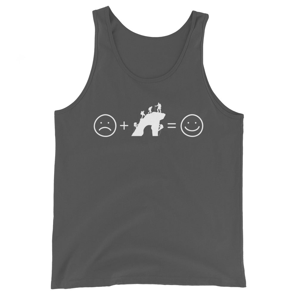 Lächelndes Gesicht und Klettern - Herren Tanktop klettern xxx yyy zzz Asphalt