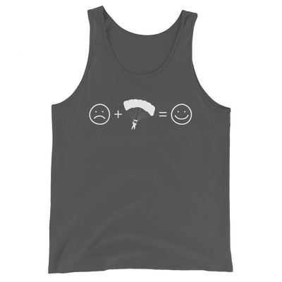 Lächelndes Gesicht und Paragleiten - Herren Tanktop berge xxx yyy zzz Asphalt