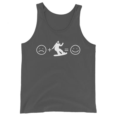 Lächelndes Gesicht und Snowboarding - Herren Tanktop snowboarden xxx yyy zzz Asphalt