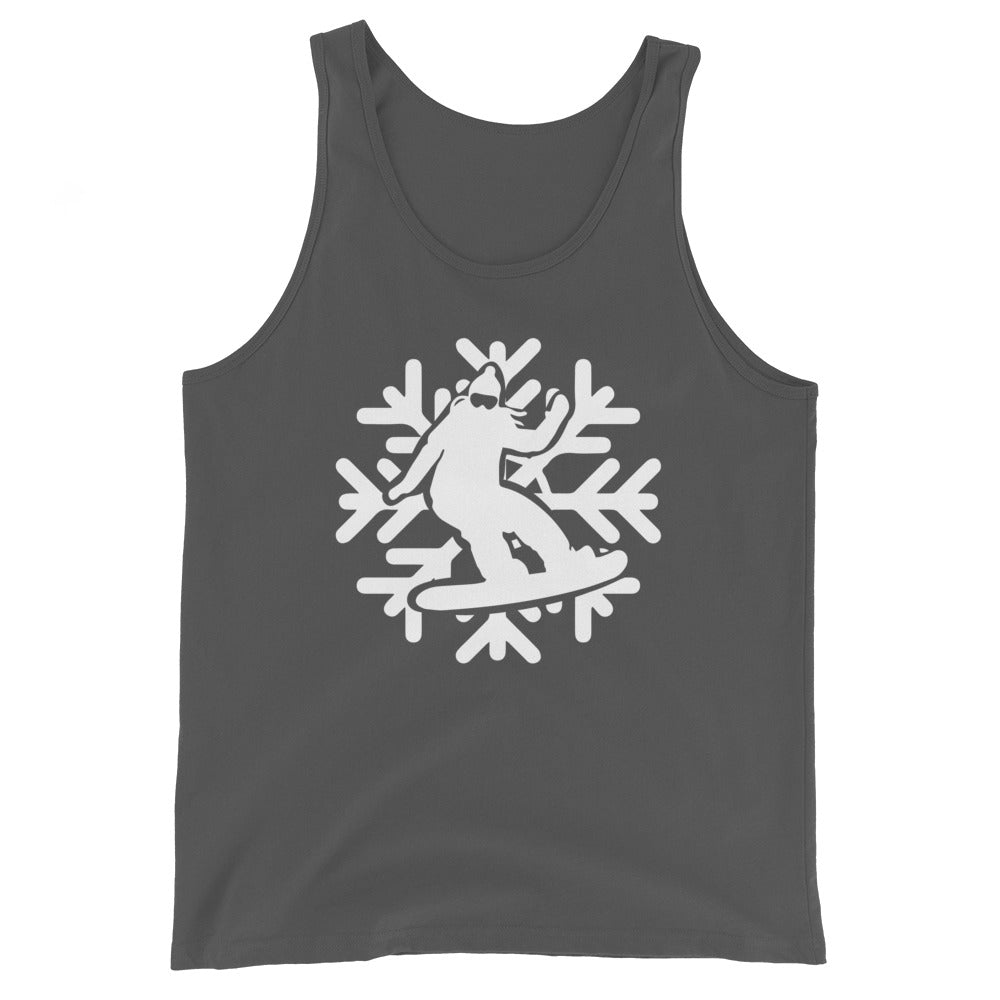 Snowflake - Snowboarding - Herren Tanktop snowboarden xxx yyy zzz Asphalt