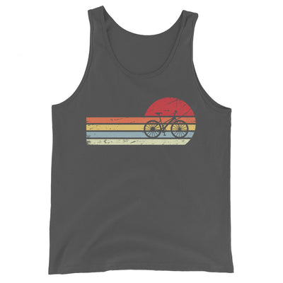 Sonne und Retro Linies - Radfahren - Herren Tanktop fahrrad xxx yyy zzz Asphalt