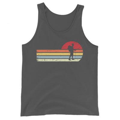 Sonne und Retro Linies - Wandern - Herren Tanktop wandern xxx yyy zzz Asphalt