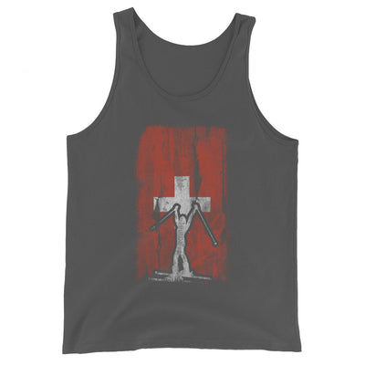 Schweizer Flagge 1 und Skifahren - Herren Tanktop klettern ski xxx yyy zzz Asphalt