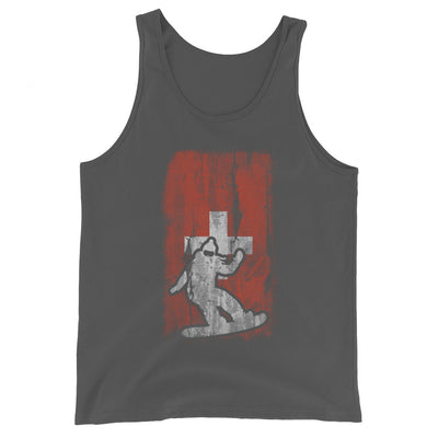 Schweizer Flagge 1 und Snowboarding - Herren Tanktop snowboarden xxx yyy zzz Asphalt